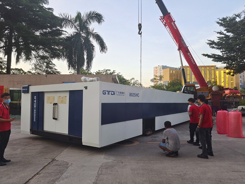 BG真人激光8025HC总线高功率12000W光纤激光切割机交付成功